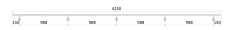 Madlo 40x40mm, L-4250mm, broušená nerez AISI304