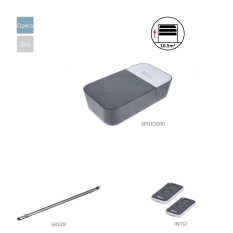 SPIDO32BKCE sada pro sekční vrata do 10,5 m2, 1x SPIDO600 (24 V, 150 W, 600 N), zabudovaná řídicí jednotka a přijímač, 2x ON2E, 1x SR32B
