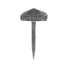 Ozdobný kovaný čtvercový hřebík, hlavička 19x19x8mm, hrot 3x2x23mm, bez povrchovej úpravy