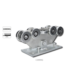 Vozík GRANDE pro samonosný systém Combi Arialdo do 1500 kg, 9 kolečkový