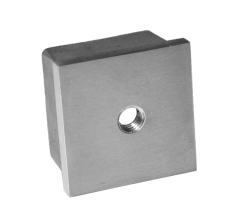 Ukončení na jekl 40 x 40 mm, závit M8, broušená AISI 304