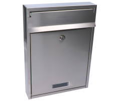 Poštovní schránka (265x360x55 mm), max. formát listu: C4, broušená nerez K320 / AISI304