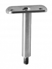 Držák madla pevný na trubku ø 42,4 mm (78x64 mm / závit M8), broušená nerez K320 / AISI304