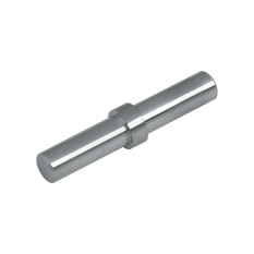 Spoj přímý L: 55 mm, na trubku ø 12 mm (plný materiál), broušená nerez K320 / AISI304