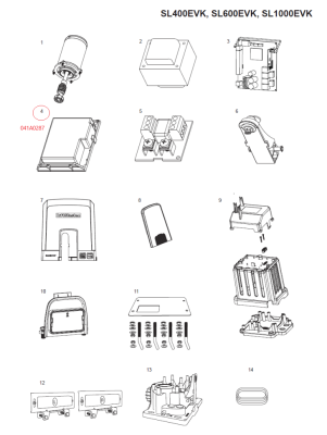 041A0287 kryt řídící jednotky se šrouby