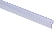 Plastové těsnění na sklo 8 mm, mezi skleněné dveře a stěnu nebo podlahu, 2200 mm