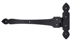Kovaní ozdobné, 206x354x3mm, pravé, matný povrch RAL9005
