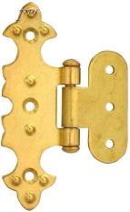 Závěs ozdobný žlutý zinek, 80x45mm