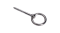 Nerezový šroub s kruhem, závit do dřeva, AISI316, 60mm