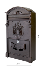 Poštovní schránka H 405 x L 255 x W 90 mm