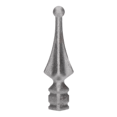 Špic kovaný 125x30mm, rozměr napojení 20x20mm, bez povrchové úpravy