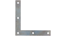 Rohovník 100x100x15mm, 2,0mm pozink, počet 4,5mm dier-5ks