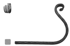 Prvek na květináč 12 x 12 mm, 200 x 250 mm, válcovaný