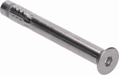 Nerezová kotva pro hliníkový profil AL-L121 a AL-L131, AISI304, hlava na 6 mm imbus