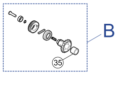 SPAMG207A00 set převodovky pro TOO3000/ TOO4500