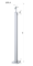Nerezový sloup, vrchní kotvení, pro síť