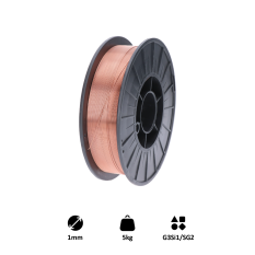 Drát svářecí 1,0mm-MIG/MAG(CO2), G3Si1/SG2 5kg