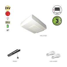 HALO 700 N pohon pro sekční garážová vrata do 11 m² / 90 kg s dráhou RAB3, 2x SUB-44WR