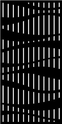 Designová kovová výplň, laserem vypálený vzor 9342, rozměr 1000x2000x2,0 mm +/- 0,5%, bez povrchové úpravy, perforace 15%