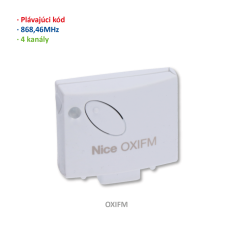 Přijímač zásuvný, 4 kanálový, 868,46MHz, paměť na 1024 vysílačů
