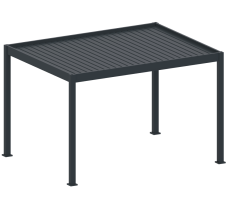 Bioklimatická pergola, hliníková 3 x 4 m, volně stojící