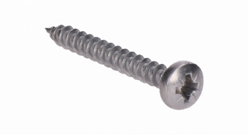 Nerezová skrutka samorezná (5x20mm) polguľatá hlava, AISI316 /A4 - Průměr: 5 mm, Rozměr: 5x20, Závit: Průměr 5/20