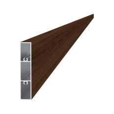 Profil 80x16mm, práškový lak se strukturou, OŘECH, L-6000mm