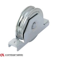 Kladka ø 90 mm pro zapuštění do jeklu dvouložisková Combi Arialdo, C902/20 profil, nosnost 390 kg