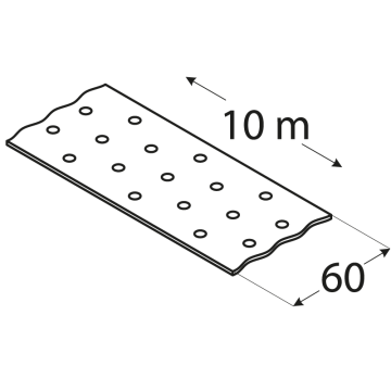 Montážní páska, 60mm x 10m, 2,0mm pozink