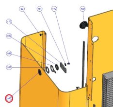 CM-N1.1630 bubínek s klíčem pro dvířka závory MBAR, LBAR