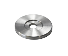 Deska na boční kotvení sloupu (ø 42x4mm) broušená nerez K320 / AISI304