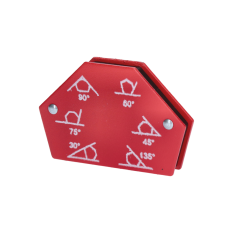 Svařovací magnet / magnetický úhelník ke svařovaní, zatížení 12 kg, měřící úhly: 30°, 45°, 60°, 75°, 90°, 105°, 135°