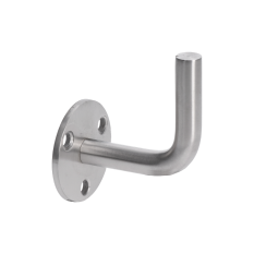 Držiak madla na stenu navárací, brúsená nerez K320 /AISI304