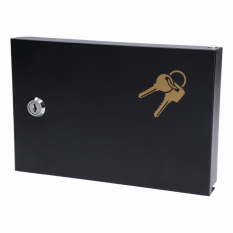 Vešiak na kľúče oceľový 150x225x45mm, na 16 kľúčov, čierny