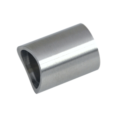 Přechod na vymezení vzdálenosti mezi sloupem ø 42,4 mm a kotevní deskou, ø 20x2,0 mm /L:25 mm, bez vnitřního šroubu, broušená nerez K320 / AISI304, bal: 1