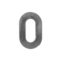 Číslo domovní 0, 120x80x3mm hladké, bez povrchové úpravy
