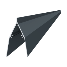 Profil 86x46mm, L-2000mm, práškový lak, struktura RAL7016