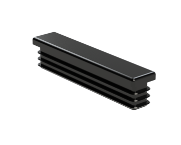 Krytka plastová 20 x 100 mm, černá
