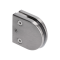 ZAMAK broušená svorka skla plochá (56x53x23 mm), pro sklo 8-10 mm, balení obsahuje gumičky, materiál: slitina AL/ZN, svorka se přímo úměrně zvětšuje s šířkou skla