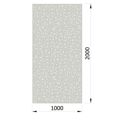 Perforovaný plech, 1000x2000x1.5mm, čtvercové otvory, pozink