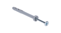 Hmoždinka natĺkacia 5x35 s valcovým límcem a vrutem 3.5x40 se zápustní hlavou