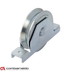 Kladka pro zapuštění do jeklu dvouložisková Combi Arialdo, V profil, nosnost 390 kg