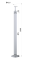 Nerezový sloup, vrchní kotvení, pro síť, rohový 90°