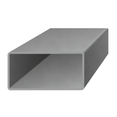 Uzavřený profil 60x20x2mm, černý S235, hladký 3/6m