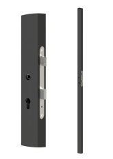 Profil 60 x 40x1,5mm H-2000mm se zapuštěným zámkem, vhodný pro rám branky, bez povrchové úpravy