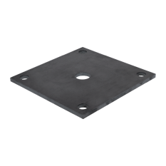 Plotna 150x150x7mm s otvormi 13mm, bez povrchový úpravy