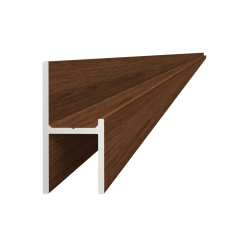 UT profil 20,5x44mm, práškový lak, struktura OŘECH, L-6000mm