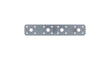 Plochá spojka 200x35mm, 2,5mm pozink, počet děr o průměru 5mm-16ks, 11mm-4ks