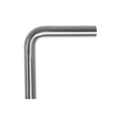 Úhelník (90°, 2x vnitřní závit M6, ø 12 mm L: 75x75 mm), broušená nerez K320 / AISI304