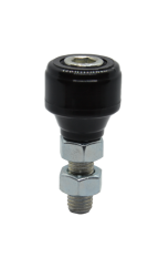 Polyamidový vodící váleček D-32.5mm, H-39mm, M12 pro horní vedení posuvných bran